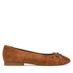 Baleriny MICHAEL Michael Kors. Brązowe baleriny MICHAEL Michael Kors, bez wzorów, bez obcasa. Za 609.99 zł.