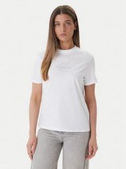 Calvin Klein Jeans T-Shirt LV047F831G Biały Regular Fit. Białe t-shirty Calvin Klein Jeans, m, bez wzorów, z bawełny, bez kołnierzyka, bez ramiączek. Za 129.99 zł.