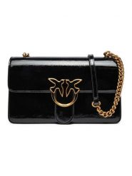 Pinko Torebka w kolorze czarnym - 27 x 16 x 8 cm rozmiar: onesize. Czarne torby na ramię Pinko, bez wzorów, z materiału, na ramię, bez dodatków. Za 924.63 zł.