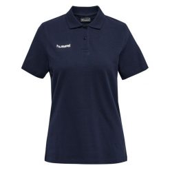 Koszulka tenisowa polo damska Hummel Go Cotton Polo Woman. Niebieskie koszulki polo Hummel, m, bez wzorów, bez kołnierzyka, bez ramiączek. Za 101.00 zł.