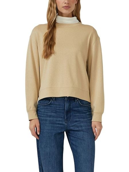 S.Oliver Bluza w kolorze beżowym rozmiar: 38. Brązowe bluzy S.Oliver, s, bez wzorów, bez kaptura. Za 69.91 zł.