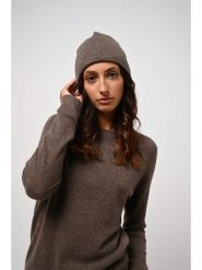 AUTHENTIC CASHMERE Kaszmirowy sweter "Ecrin" w kolorze brązowym rozmiar: L. Brązowe swetry AUTHENTIC CASHMERE, l, bez wzorów, z kaszmiru, bez ramiączek. Za 323.50 zł.