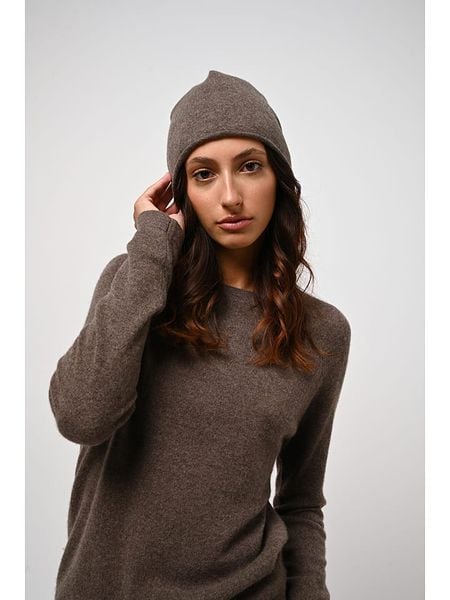 AUTHENTIC CASHMERE Kaszmirowy sweter "Ecrin" w kolorze brązowym rozmiar: L. Brązowe swetry AUTHENTIC CASHMERE, l, bez wzorów, z kaszmiru, bez ramiączek. Za 345.36 zł.