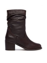 Aldo Botki Haverly 14163441 Brązowy ciemny. Brązowe botki Aldo, bez wzorów, ze skóry, bez obcasa, na słupku, bez zapięcia. Za 849.99 zł.