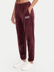 DKNY Sport Spodnie dresowe DP5P3702 Bordowy Regular Fit. Czerwone spodnie dresowe DKNY Sport, xl, bez wzorów, z dresówki. Za 309.99 zł.