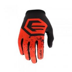 Dorosły BMX Rękawice Evolve Splatter, Czerwony. Czarne rękawiczki EVOLVE, bez wzorów, z materiału, sportowe. Za 118.50 zł.