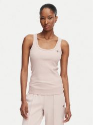 Guess Top V4YP06 K8RT2 Różowy Slim Fit. Czerwone topy Guess, l, z aplikacjami, z wiskozy, bez kołnierzyka, bez ramiączek. Za 154.99 zł.