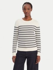 Tommy Hilfiger Sweter WW0WW44984 Beżowy Regular Fit. Brązowe swetry TOMMY HILFIGER, m, bez wzorów, z bawełny, bez ramiączek. Za 409.99 zł.