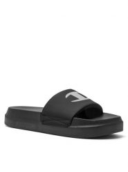 Champion Klapki S11627-KK001 Czarny. Czarne klapki Champion, bez wzorów, z syntetyku, bez obcasa. Za 99.99 zł.