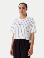 Karl Kani T-Shirt Small Signature Essential Pinstripe 6137879 Biały Relaxed Fit. Białe t-shirty Karl Kani, m, bez wzorów, z bawełny, bez kołnierzyka, bez ramiączek. Za 99.99 zł.