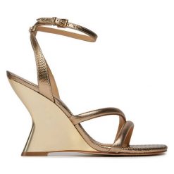 Sandały MICHAEL Michael Kors. Czerwone sandały MICHAEL Michael Kors, bez wzorów, bez obcasa, na szpilce, bez zapięcia. Za 619.99 zł.