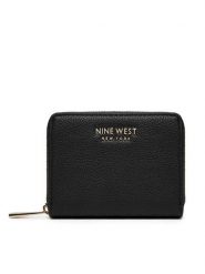 Nine West Portfel NW-W1-001-SS25 Czarny. Czarne portfele Nine West, bez wzorów, z materiału. Za 69.99 zł.