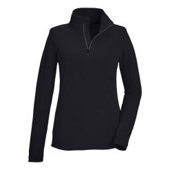 Bluza damska Killtec KSW 101 WMN FLC SHRT. Czarne bluzy Killtec, bez wzorów, bez kaptura. Za 149.99 zł.