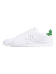 Kappa Sneakersy "Limit" w kolorze biało-zielonym rozmiar: 42. Białe trampki Kappa, bez wzorów, bez zapięcia. Za 88.02 zł.