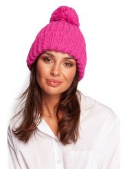 Be Wear Czapka w kolorze różowym rozmiar: onesize. Różowe czapki Be Wear, bez wzorów, z materiału. Za 110.04 zł.