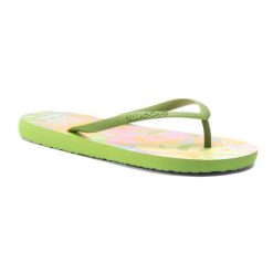 Japonki plażowe damskie Billabong Dama moss meadow. Zielone klapki Billabong, bez wzorów, bez obcasa. Za 35.99 zł.