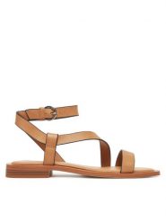 Aldo Sandały Grugar 13966799 Brązowy. Brązowe sandały Aldo, bez wzorów, ze skóry, bez obcasa, na płaskiej podeszwie, bez zapięcia. Za 329.99 zł.
