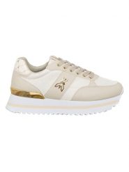 Patrizia Pepe Sneakersy w kolorze złoto-beżowym rozmiar: 35. Brązowe trampki Patrizia Pepe, bez wzorów, bez zapięcia. Za 167.67 zł.