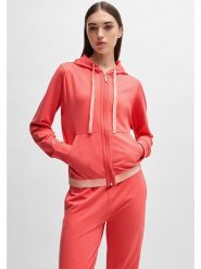 HUGO Bluza w kolorze koralowym rozmiar: XL. Czerwone bluzy Hugo, xl, bez wzorów, bez kaptura. Za 242.13 zł.