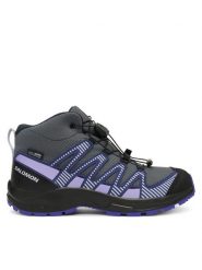 Salomon Trekkingi Xa Pro V8 Mid Waterproof L47857300 Szary. Szare trekkingi Salomon, z materiału, trekkingowe. Za 369.99 zł.