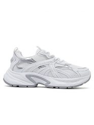 Sixth Sens Sneakersy w kolorze biało-srebrnym rozmiar: 36. Białe trampki Sixth Sens, bez wzorów, z materiału, bez zapięcia. Za 148.95 zł.