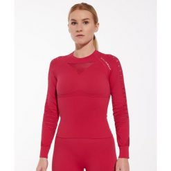Bluza damska treningowa z długim rękawem Brubeck GYM. Czerwone bluzy Brubeck, bez wzorów, bez kaptura. Za 201.99 zł.
