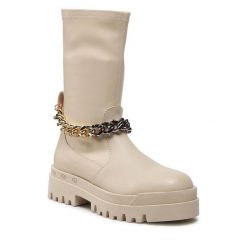 Botki Badura. Brązowe botki Badura, bez wzorów, bez obcasa, na płaskiej podeszwie, bez zapięcia. Za 449.99 zł.