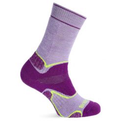 Skarpety trekkingowe damskie Bridgedale Hike Midweight Merino Purple. Fioletowe skarpety Bridgedale, bez wzorów. Za 98.99 zł.