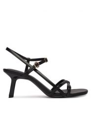 HUGO Sandały Amaryl 50563645 Czarny. Czarne sandały Hugo, bez wzorów, ze skóry, bez obcasa, na szpilce, bez zapięcia. Za 899.99 zł.