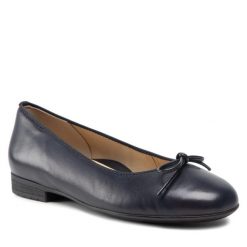 Baleriny Ara. Niebieskie baleriny Ara, bez wzorów, bez obcasa. Za 329.99 zł.