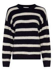 MOSS COPENHAGEN Sweter "Festina" w kolorze czarno-kremowym rozmiar: M/L. Czarne swetry Moss Copenhagen, l, bez wzorów, z poliamidu, bez ramiączek. Za 201.08 zł.