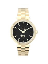 Timex Zegarek TW2V83100 Złoty. Żółte, analogowe zegarki Timex, złote. Za 619.99 zł.