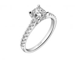 Pierścionek z białego złota z diamentami - SI1/H - 1,34 ct - próba 750. Białe pierścionki Apart, z diamentem, złote. Za 46,990.00 zł.