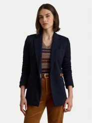 LAUREN RALPH LAUREN Marynarka 200980021001 Granatowy Straight Fit. Niebieskie marynarki i żakiety Lauren Ralph Lauren, bez wzorów, z bawełny. Za 1,199.00 zł.