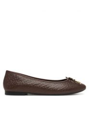 Tommy Hilfiger Baleriny Th Charm Monogram Ballerina FW0FW09683 Brązowy. Brązowe baleriny TOMMY HILFIGER, bez wzorów, ze skóry, bez obcasa. Za 449.99 zł.