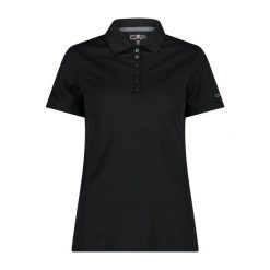 Damska koszulka polo CMP. Czarne bluzki CMP, bez wzorów, bez kołnierzyka, bez ramiączek. Za 159.00 zł.