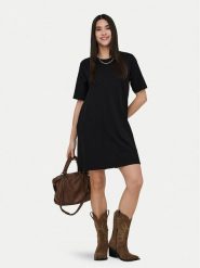 ONLY Sukienka codzienna Mara 15374631 Czarny Oversize. Czarne sukienki Only, na co dzień, l, bez wzorów, z bawełny, bez kołnierzyka, bez ramiączek, oversize. Za 99.99 zł.