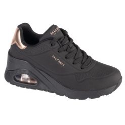 Buty sportowe Sneakersy damskie, Uno Wedge - Hi Steps. Czarne obuwie sportowe Skechers, bez zapięcia, trekkingowe, Skechers Sport. Za 387.93 zł.