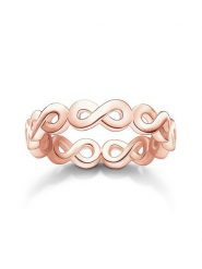 Thomas Sabo Pozłacany pierścionek rozmiar: 52. Czerwone pierścionki Thomas Sabo, pozłacane. Za 189.29 zł.