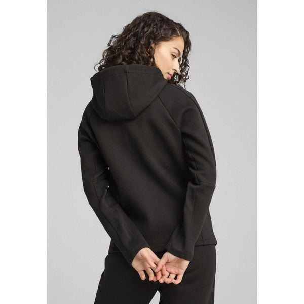 Damska rozpinana bluza z kapturem EVOSTRIPE PUMA Black. Czarne bluzy Puma, xs, bez wzorów, z kapturem. W wyprzedaży za 237.30 zł.
