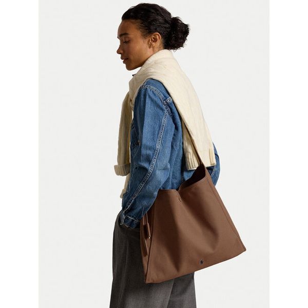 Torebka Polo Ralph Lauren. Brązowe shopper Polo Ralph Lauren, bez wzorów, bez dodatków. Za 1,599.00 zł.