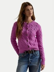 Polo Ralph Lauren Kardigan 211972104510 Różowy Slim Fit. Czerwone kardigany Polo Ralph Lauren, m, bez wzorów, z wełny. Za 1,199.00 zł.