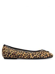 PINKO Baleriny Max 03 SD0379P088 Beżowy. Brązowe baleriny Pinko, bez wzorów, ze skóry, bez obcasa. Za 969.99 zł.