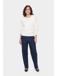 SAINT TROPEZ Sweter w kolorze kremowym rozmiar: XL. Brązowe swetry Saint Tropez, xl, bez wzorów, bez ramiączek. Za 104.99 zł.