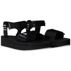 Sandały turystyczne damskie The North Face W Skeena Platform. Czarne sandały The North Face, bez wzorów, sportowe, bez obcasa, bez zapięcia. Za 292.00 zł.