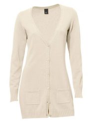 Heine Kardigan w kolorze beżowym rozmiar: 40. Brązowe kardigany Heine, bez wzorów, z bawełny. Za 94.95 zł.