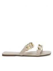 MEXX Klapki WYL021123-01 Beżowy. Brązowe klapki Mexx, bez wzorów, z syntetyku, bez obcasa. Za 49.99 zł.