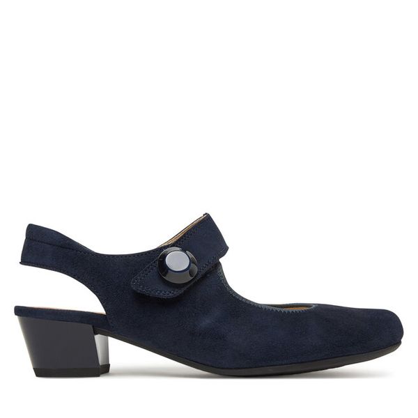 Półbuty Ara. Niebieskie czółenka Ara, bez wzorów, bez obcasa, na obcasie, bez zapięcia. Za 289.99 zł.