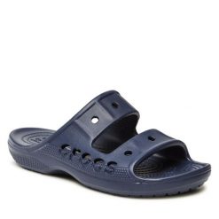 Klapki Crocs. Czerwone klapki Crocs, bez wzorów, bez obcasa. Za 169.99 zł.