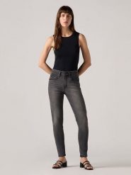 Levi's Dżinsy "721" - Skinny fit - w kolorze antracytowym rozmiar: W26/L28. Czarne jeansy Levi's®, l, z aplikacjami, z podwyższonym stanem. Za 242.45 zł.